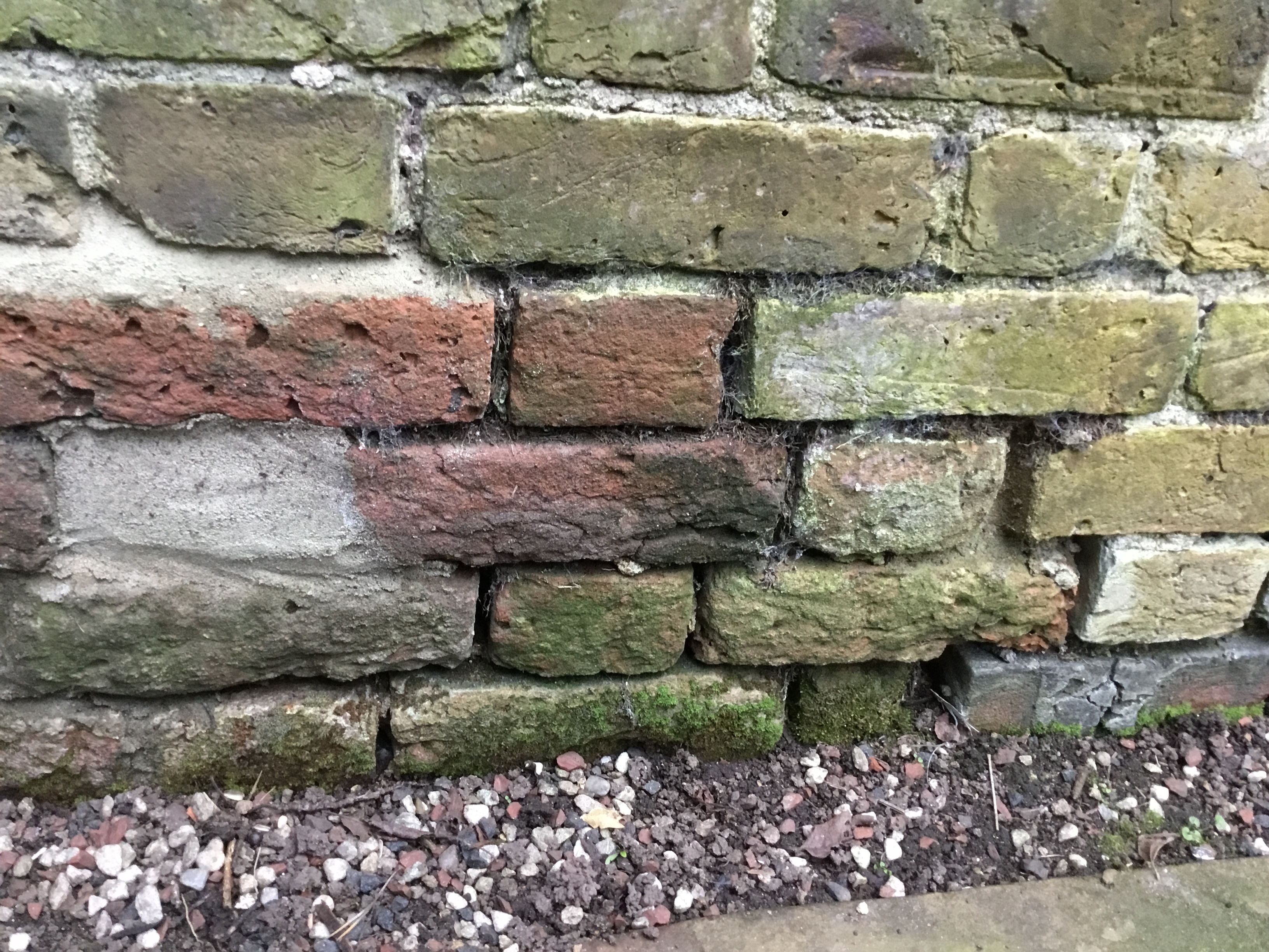eroded mortar joints 